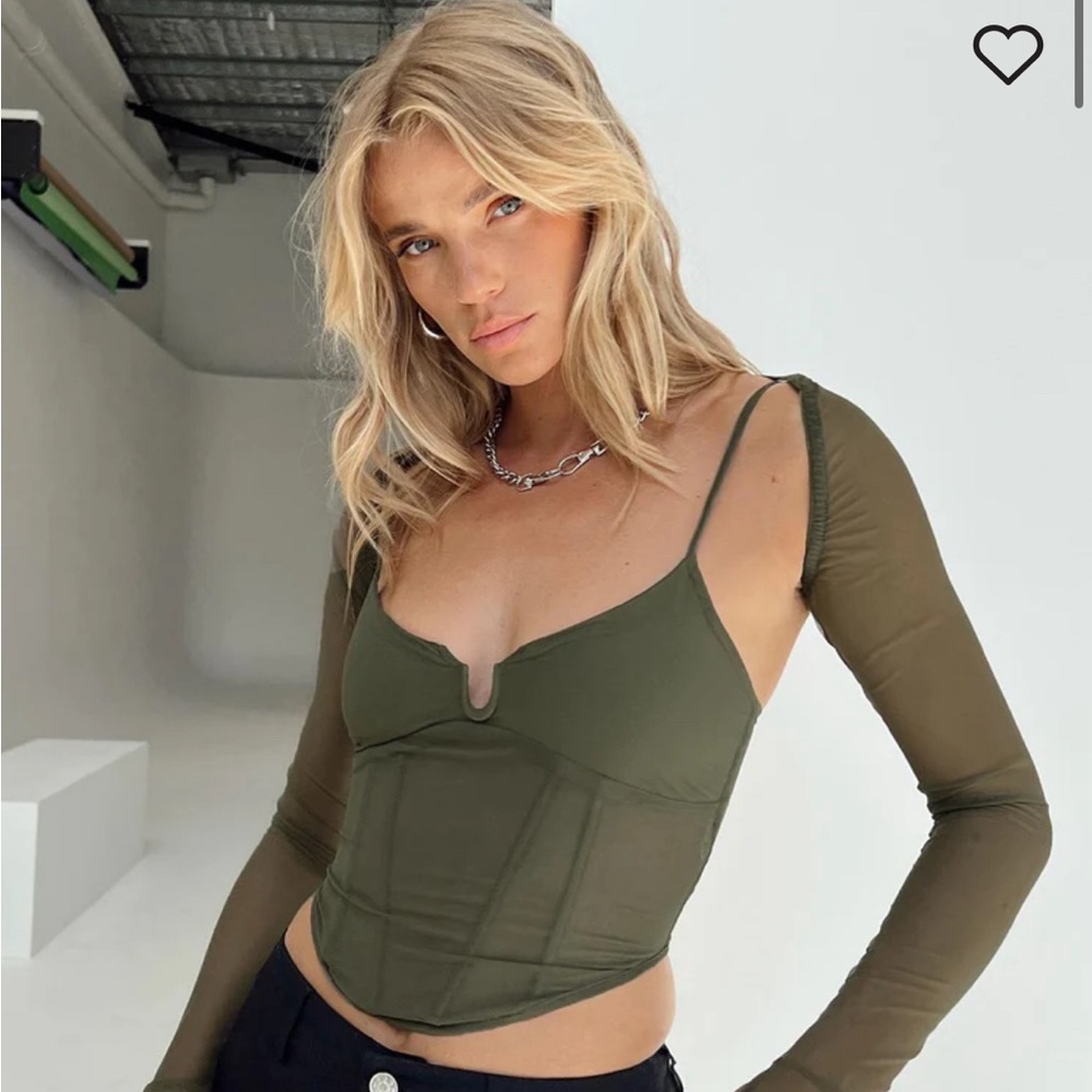 Princess Polly Archo Mesh Corset Top